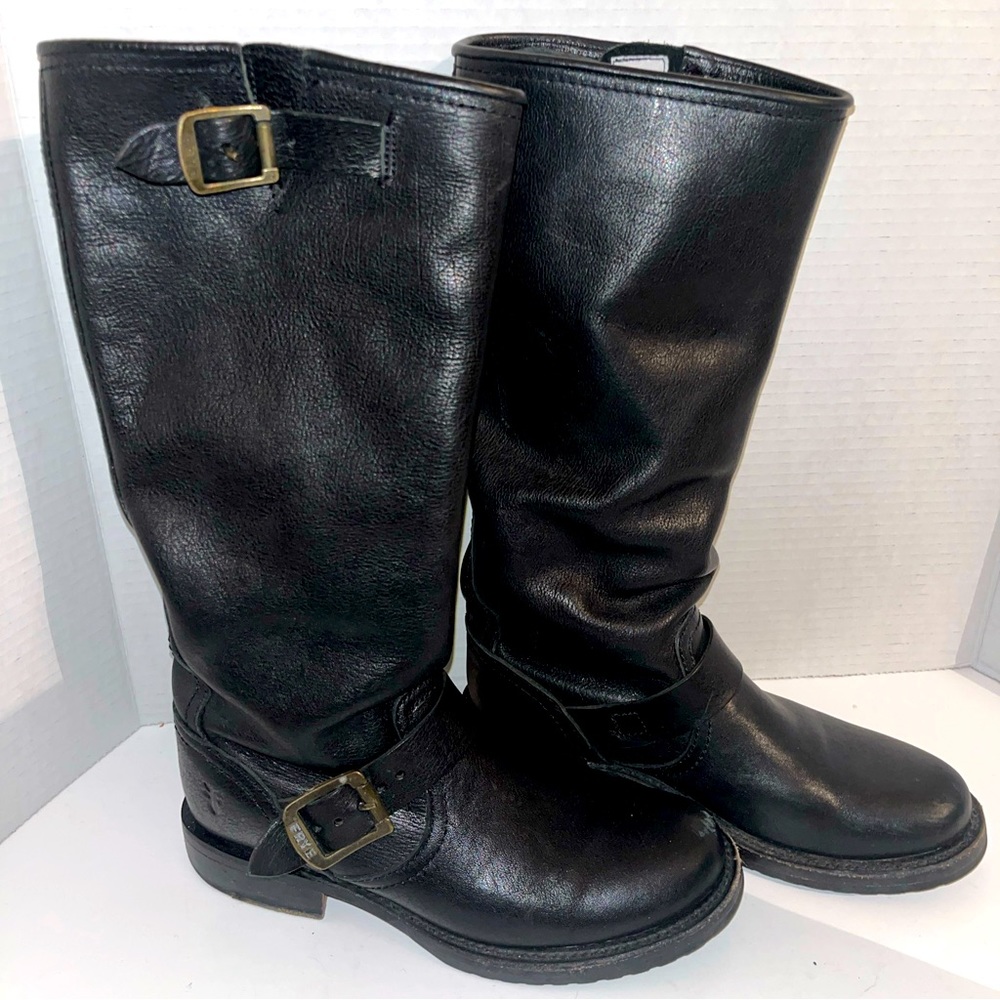 Frye Veronica Slouch Leather Riding Boots 6.5B